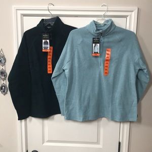 NWT Eddie Bauer Women's Ultra Soft Fleece 1/4 Zip Pullover Top Sz XXL (Sku A)